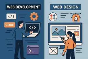 Web Development vs. Web Design B;og